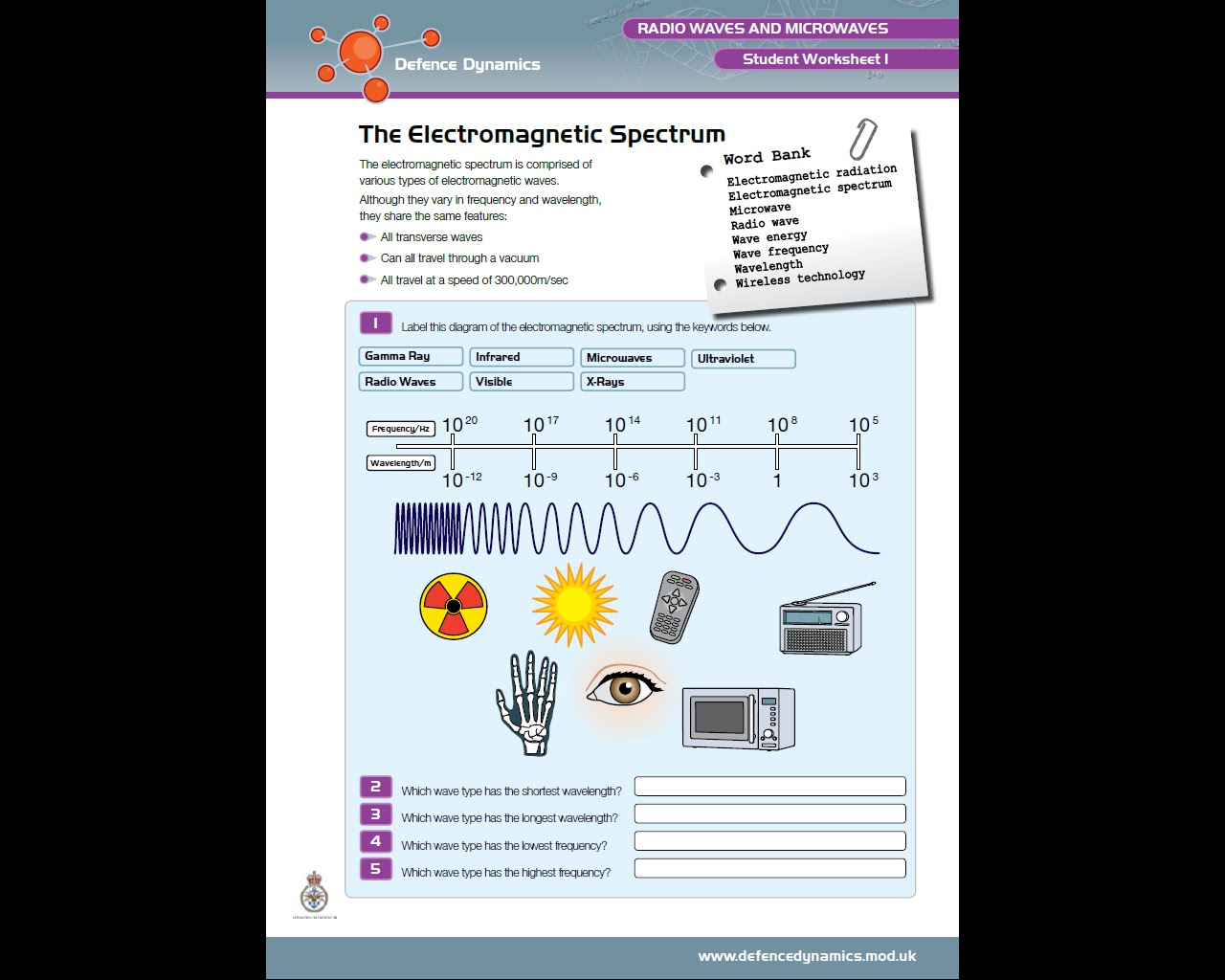 The Spectrum Worksheet